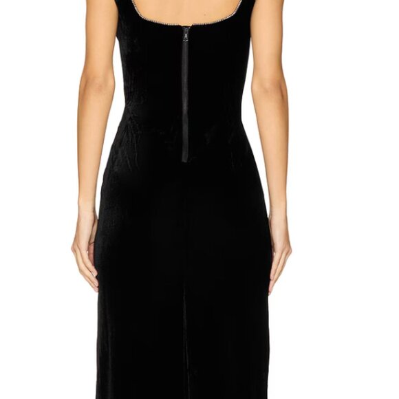 Brooklyn Velour Midi Dress - Picture 3 of 6